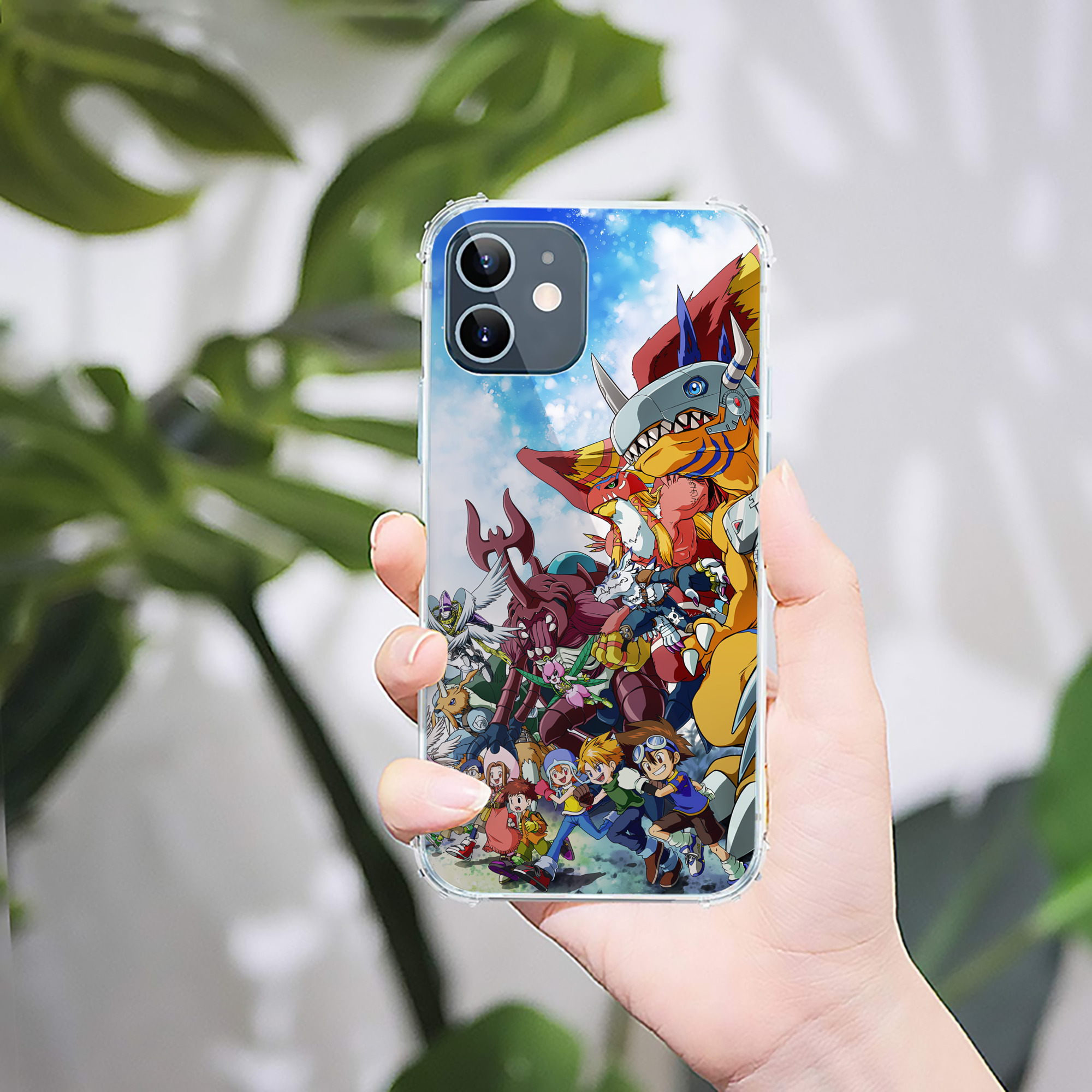 （画像用） Digimon デジタルモンスター/デジモン 【iPhone 12シリーズ対応】透明スマホケース（クリアソフトケース）